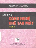 Giáo trình sổ tay công nghệ chế tạo máy