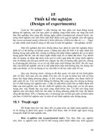 thiết kế thí nghiệm