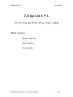 Hệ thống quản lý nhân sự trong công ty, xí nghiệp