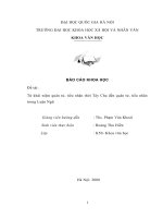 Từ khái niệm quân tử, tiểu nhân thời Tây Chu đến quân tử, tiểu nhân trong Luận Ngữ