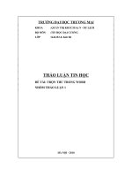 TRỘN THƯ TRONG WORD NHÓM THẢO LUẬN 1