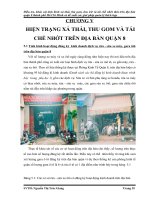 HIỆN TRẠNG XẢ THẢI, THU GOM VÀ TÁI CHẾ NHỚT TRÊN ĐỊA BÀN QUẬN 8