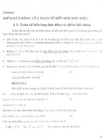 Nghiệm Dương của một số lớp  phương trình Toán tử7