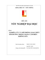 NGHIÊN CỨU VÀ MÔ PHỎNG GIAO THỨC TÌM ĐƯỜNG TRONG MẠNG CẢM BIẾN KHÔNG DÂY