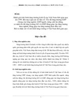 Đánh giá tình hình tăng trưởng kinh tế của Việt Nam thời gian qua (từ 1991 đến nay)