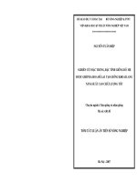 NGHIÊN CỨU ĐẶC TRƯNG, ĐẶC TÍNH GIỐNG BỐ MẸ ĐƯỢC GHÉP RA HOA ĐỂ LAI TẠO GIỐNG KHOAI LANG NĂNG SUẤT CAO, CHẤT LƯỢNG TỐT