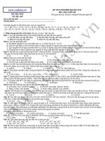 ĐỀ THI TUYỂN SINH ĐẠI HỌC 2012