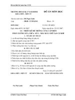 Thiết kế hệ thống cung cấp điện phân xưởng sửa chữa số 2- Nhà máy chế tạo cơ khí