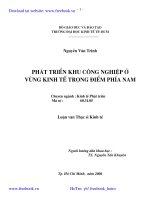 Phát triển khu công nghiệp ở vùng kinh tế trọng điểm phía Nam