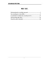 TÍNH TOÁN PHỤ TẢI VÀ CÂN BẰNG CÔNG SUẤT