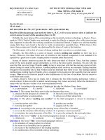 ĐỀ THI TUYỂN SINH ĐẠI HỌC NĂM 2009