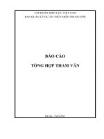 báo cáo tổng hơp tham vấn dự án thủy điện Trung Sơn