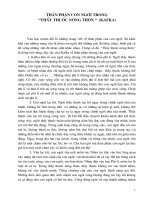 Thân phận con người trong " Thầy thuốc nông thôn “  (Kafka)