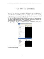 TẠO DỰNG CÁC KHỐI BLOCK