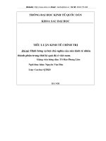 Định hướng XHCN của nền kinh tế nhiều thành phần trong thời kỳ quá độ ở Việt Nam
