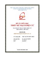 THIẾT KẾ MẠCH NGUỒN 12V- 3A