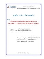 Giải pháp hoàn thiện nguồn nhân lực tại Cty Cp Xây dựng Ngọc  Á Châu