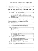 Đánh giá hiệu quả của thông tin tín dụng đối với hoạt động  tín dụng của ngân hàng