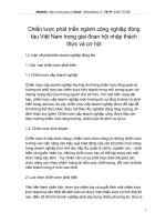 Chiến lược phát triển ngành công nghiệp đóng tàu Việt Nam trong giai đoạn hội nhập thách thức và cơ hội