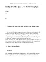 Bài Tập 20% Môn Quản Lí Và Đổi Mới Công Nghệ