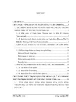 773 Nâng cao hiệu quả quản trị nhân lực tại Ngân hàng thương mại cổ phần Kỹ thương Việt Nam - Techcombank