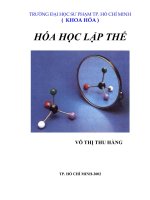 Hóa học lập thể