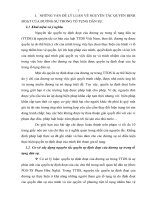 NHỮNG VẤN ĐỀ LÝ LUẬN VỀ NGUYÊN TẮC QUYỀN ĐỊNH ĐOẠT CỦA ĐƯƠNG SỰ TRONG TỐ TỤNG DÂN SỰ