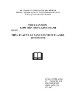 PHẨM CHẤT VÀ KỸ NĂNG CẦN THIẾT CỦA NHÀ KINH DOANH