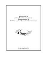 sử dụng đất đai hợp lý và ngăn chặn  tình trạng suy thoái đất