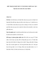 ĐIỀU TRỊ RÁCH MỘT PHẦN VÀ TOÀN PHẦN CHÓP XOAY  QUA  NỘI SOI: SO SÁNH GIỮA HAI NHÓM