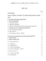 MỘT SỐ CẢI CÁCH CHÍNH SÁCH THƯƠNG MẠI CỦA TRUNG QUỐC KỂ TỪ SAU KHI GIA NHẬP WTO