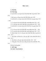 Sự biến đổi cơ cấu giai cấp xã hội Miền Bắc