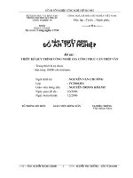 Thiết kế quy trình công nghệ gia công trục cán thép vằn