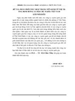 Phân phối thu nhập trong nền kinh tế thị trường định hướng XHCN VN