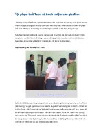 Tội phạm tuổi Teen và trách nhiệm của gia đình