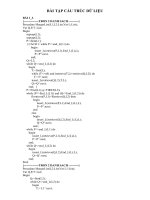 BÀI TẬP CẤU TRÚC DỮ LIỆU