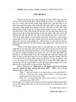 Phân tích cơ cấu ngành kinh tế và tác động của các ngành tới tăng trưởng giai đoạn 2001 – 2005