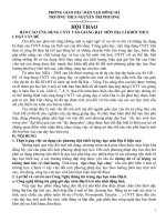 BÁO CÁO ỨNG DỤNG CNTT VÀO GIẢNG DẠY MÔN ĐỊA LÍ KHỐI THCS