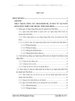 CÔNG TÁC THẨM ĐỊNH DỰ ÁN ĐẦU TƯ TẠI NGÂN HÀNG PHÁT TRIỂN CHI NHÁNH  TỈNH THÁI BÌNH