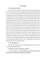 TỰ DO HÓA THƯƠNG MẠI  VÀ ẢNH HƯỞNG CỦA TỰ DO HÓA THƯƠNG MẠI TỚI DỊCH VỤ VẬN TẢI HÀNG KHÔNG