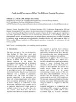 Phân tích Effect Hội tụ Thông qua các hoạt động khác nhau di truyền