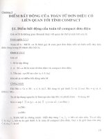 Nghiệm Dương của một số lớp  phương trình Toán tử 5