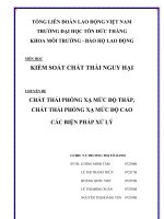 Chất thải phóng xạ mức độ thấp và chất thải phóng xạ mức độ cao