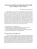 TỔNG QUAN NGHIÊN CỨU KHOA HỌC CÔNG NGHỆ NÔNG NGHIỆP TƯ NHÂN CHÂU Á