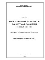 Quản lý chi phí đầu tư xây dựng cơ bản đối với ngành thủy lợi