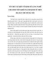 kinh tế làng nghề cho sinh viên khối ngành kinh tế trên địa bàn tủ đô Hà Nội