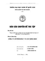 Nâng cao hiệu quả sử dụng vốn sản xuất kinh doanh tại Công ty Cổ phần đầu tư và xây dựng HUD1