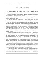 NGHIÊN CỨU SỰ PHÁT TRIỂN CỦA NGÀNH HÀNG KHÔNG VÀ KHÔNG QUÂN THẾ GIỚI