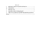 Nhận xét các quy định của Luật SHTT hiện hành liên quan đến vấn đề về quyền liên quan