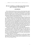 Cơ cấu đầu tư, cơ cấu đầu tư hợp lý. Phân tích khái quát cơ cấu đầu tư ở Việt Nam hiện nay.